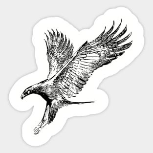 Attacking Eagle Sticker